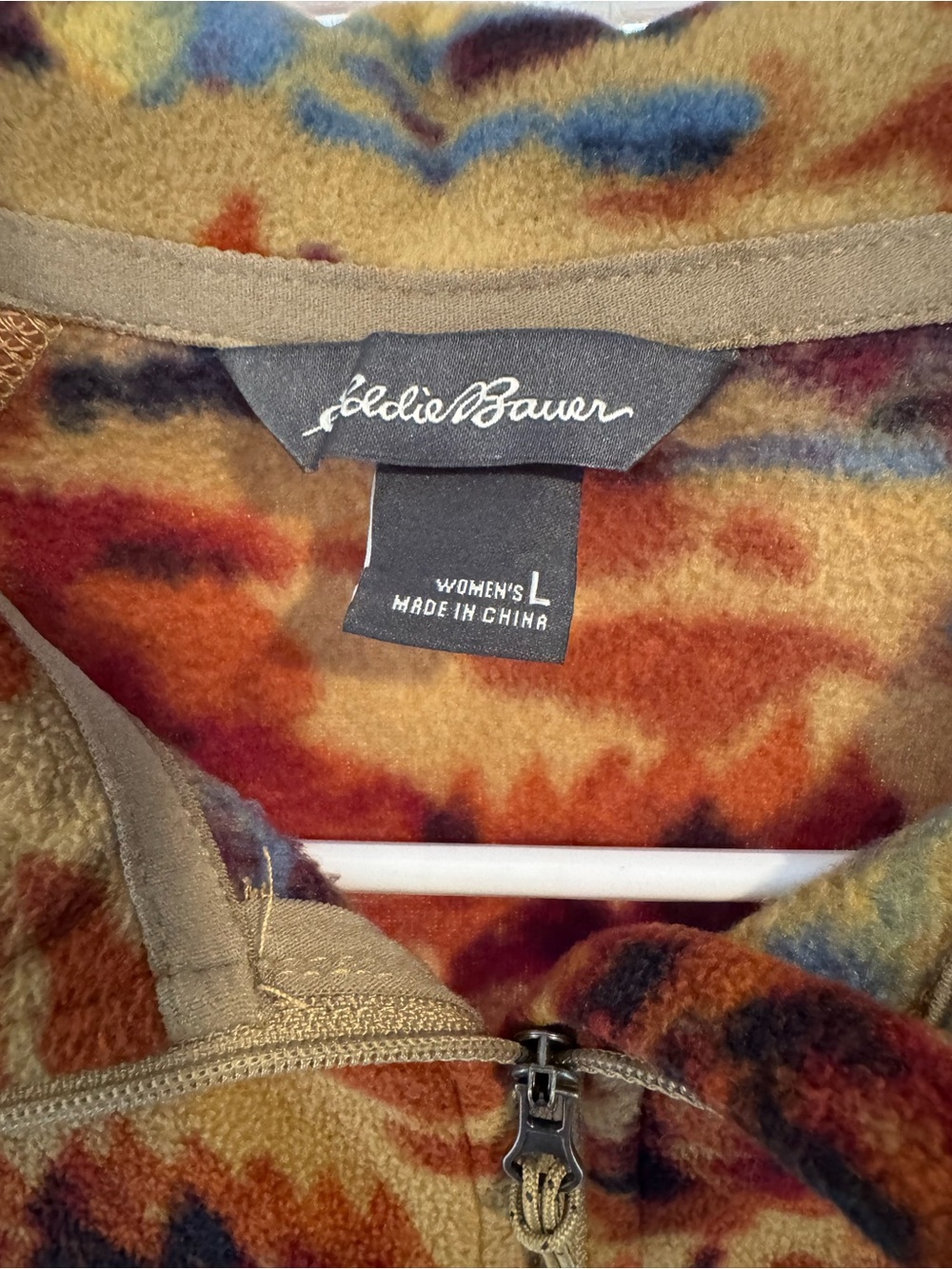 Eddie Bauer Autumn Landscape Half-Zip Fleece Sweater - Multicolor - Picture 3 of 3